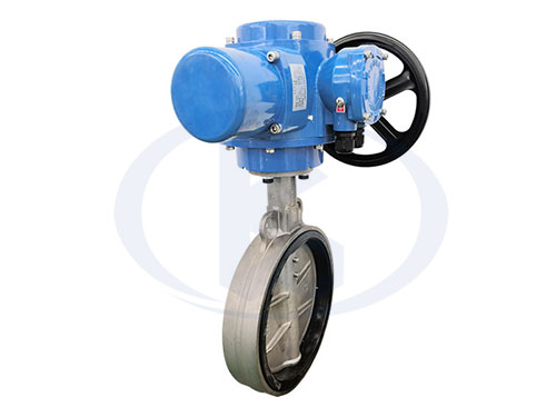 不銹鋼電動(dòng)對(duì)夾蝶閥