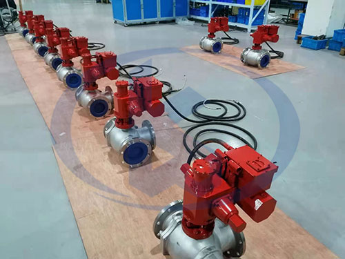 電液三通球閥出廠前檢驗(yàn)