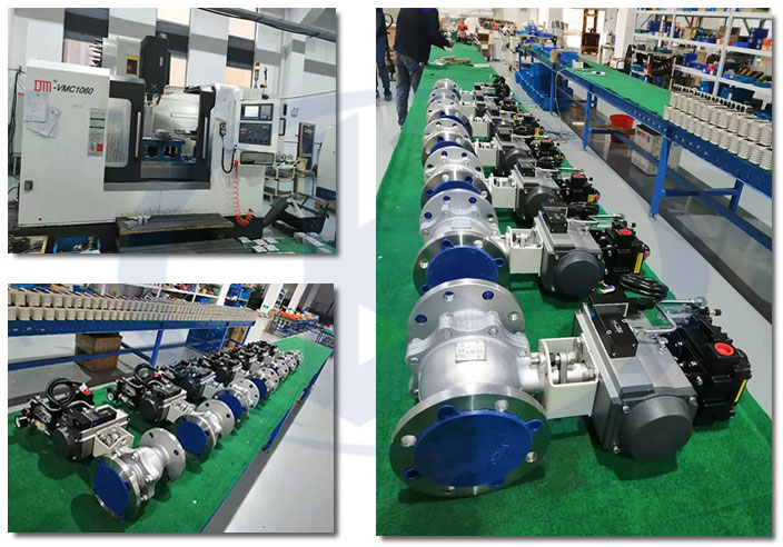 氣動(dòng)高壓球閥車間一角