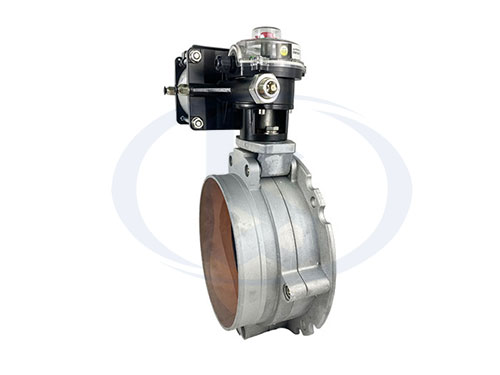 單法蘭氣動粉塵蝶閥